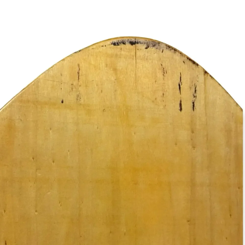 Vintage 1960s 70s Lifeguard Red Cross Wood Skimboard Beach Decor 37 Inch